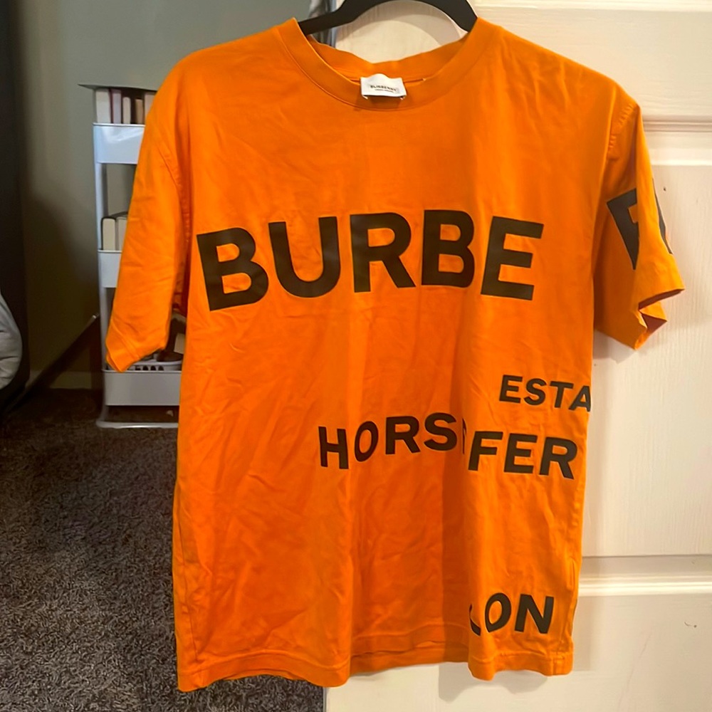Orange Burberry Tshirt